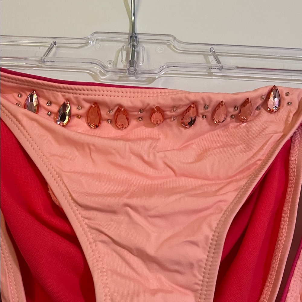 Miss Me Embellished Pink Bikini Set - Picture 4 of 8